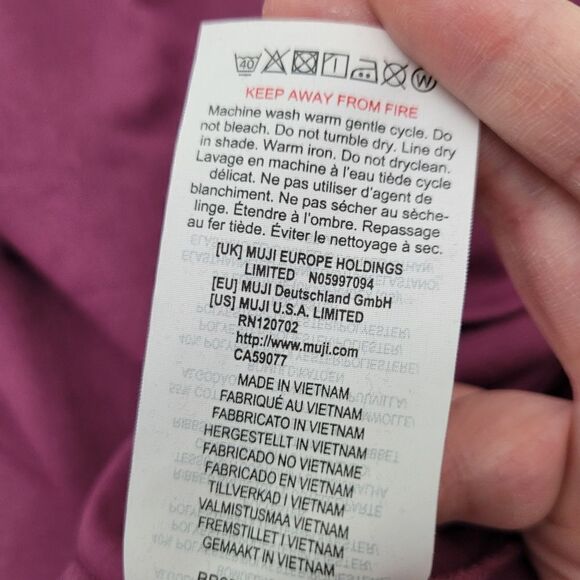 2/$20 Muji Classic Purple Top Tee T-shirt Size: Large - Picture 3 of 7